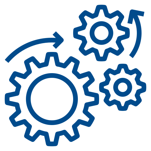 end-to-end processing icon